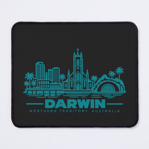 Item preview, Darwin Northern Territory Australia Line Art Skyline Poster designed and sold by CMYKStudio.