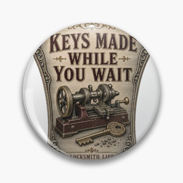 Item preview, Keys Made While You Wait Locksmith emblem designed and sold by BoosterShop.