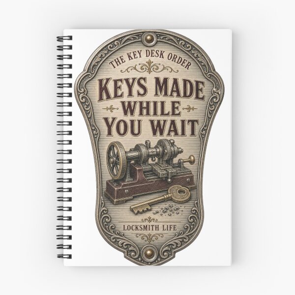 Item preview, Keys Made While You Wait Locksmith emblem designed and sold by BoosterShop.