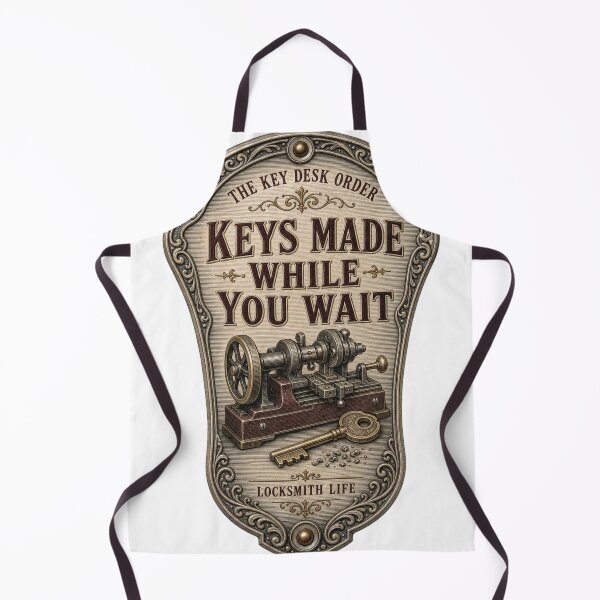 Item preview, Keys Made While You Wait Locksmith emblem designed and sold by BoosterShop.