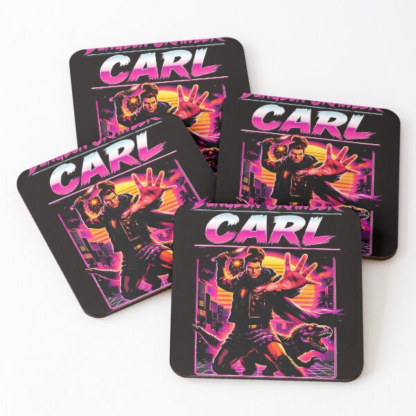 Item preview, Dungeon Crawler Carl Retro Synthwave Raptor designed and sold by Lagoart.