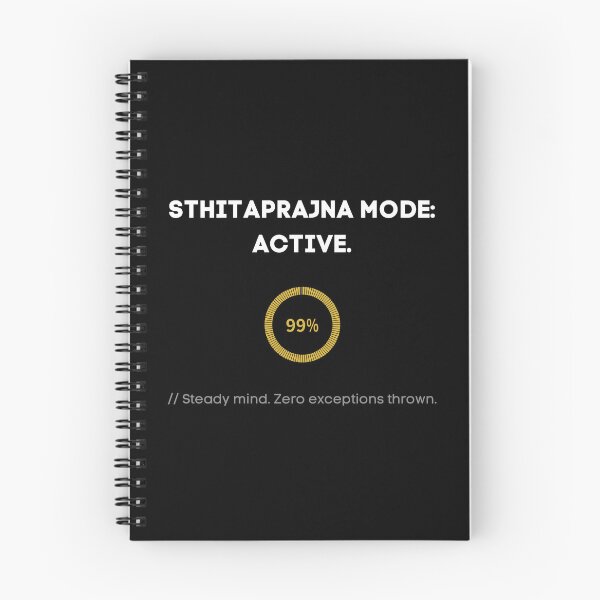 Item preview, Sthitaprajna Mode Active Funny Coding Logic Mindset T-Shirt designed and sold by Jibon Pothiker Diary.