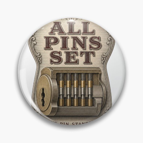 Item preview, All Pins Set Lock Cylinder Emblem designed and sold by BoosterShop.