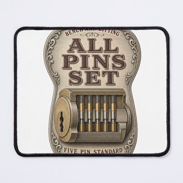 Item preview, All Pins Set Lock Cylinder Emblem designed and sold by BoosterShop.