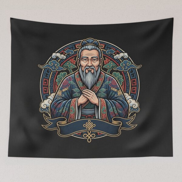 Item preview, Confucius Wise Ancient Chinese Philosopher Portrait designed and sold by Owcomm.