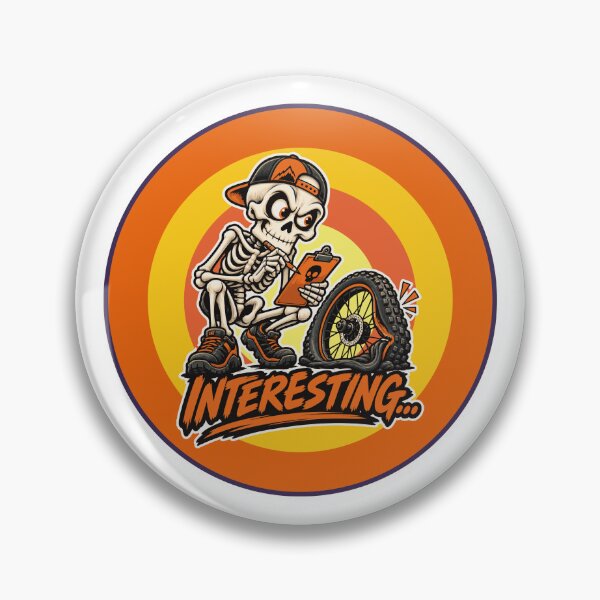 Item preview, Carby The Skeleton Inspector Sticker | Funny MTB Halloween Mountain Bike Decal designed and sold by SingleTrackes.