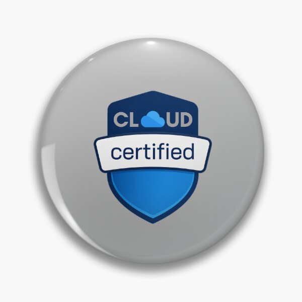Item preview, Cloud Certified Badge Design | Microsoft Azure inspired | Stickers, T-Shirts, Mugs, Backpacks, Pins, Notebooks & More designed and sold by I am Certified Designs.
