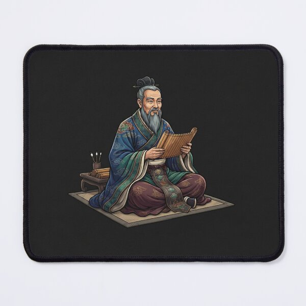 Item preview, Wise Confucius Reading Ancient Bamboo Scroll designed and sold by Owcomm.