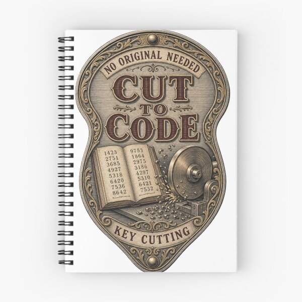 Item preview, Cut To Code Key Milling Workshop Emblem designed and sold by BoosterShop.