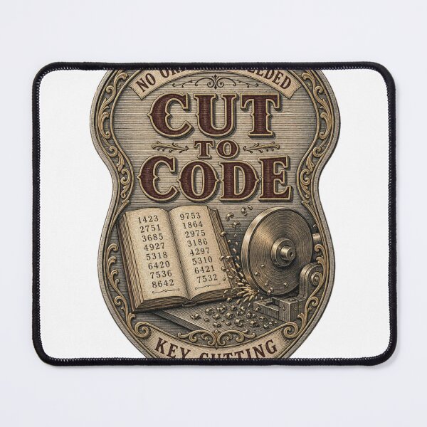 Item preview, Cut To Code Key Milling Workshop Emblem designed and sold by BoosterShop.