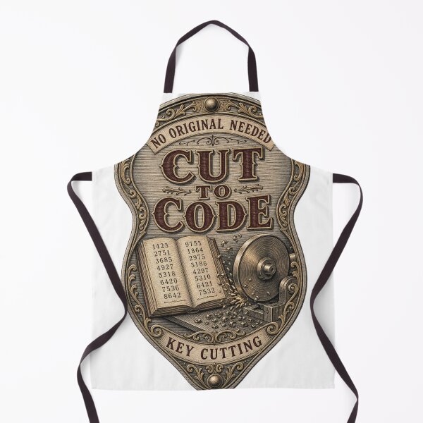 Item preview, Cut To Code Key Milling Workshop Emblem designed and sold by BoosterShop.