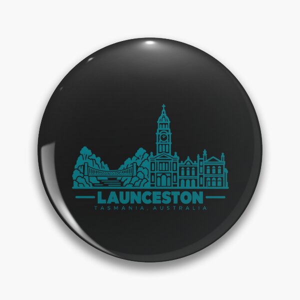 Item preview, Launceston Tasmania Australia Line Art Landmark Poster designed and sold by CMYKStudio.