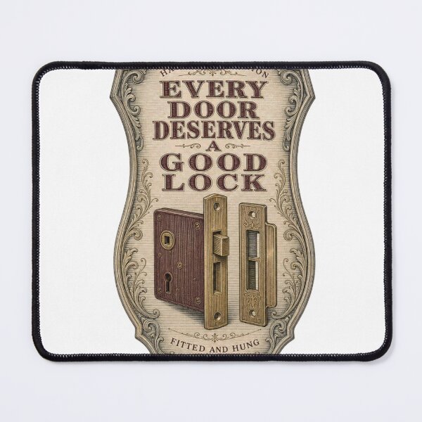 Item preview, Every Door Deserves A Good Lock Fitting Emblem designed and sold by BoosterShop.
