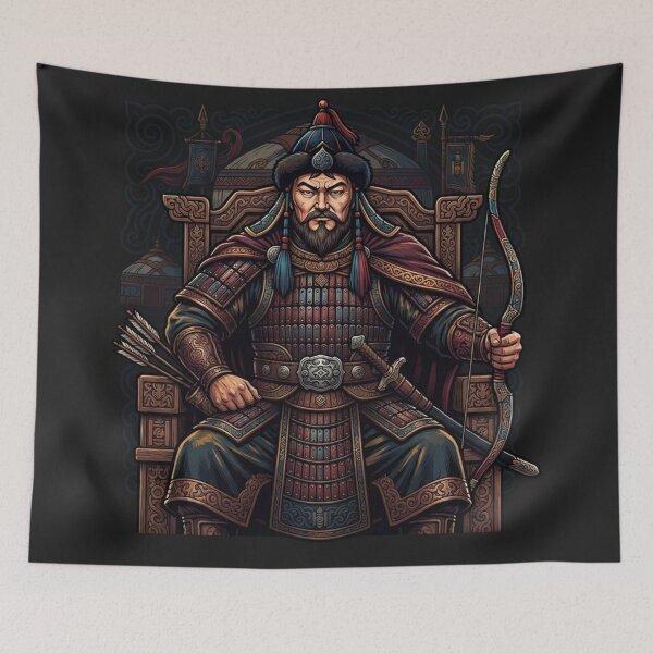 Item preview, Genghis Khan Mongolian Emperor Portrait designed and sold by Owcomm.
