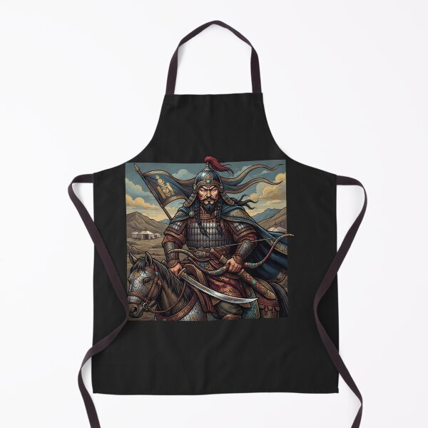 Item preview, Genghis Khan Warrior On Horseback Illustration    designed and sold by Owcomm.