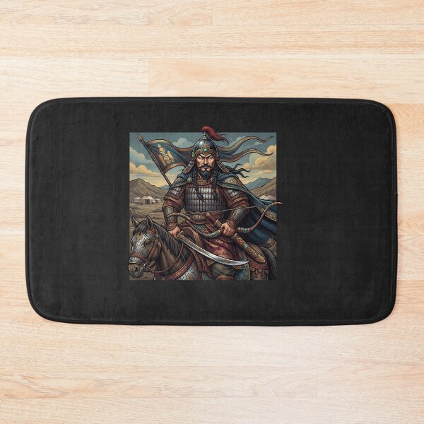 Item preview, Genghis Khan Warrior On Horseback Illustration    designed and sold by Owcomm.