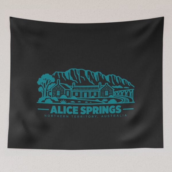 Item preview, Alice Springs Northern Territory Australia Line Art Travel Poster designed and sold by CMYKStudio.