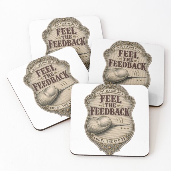 Item preview, Feel The Feedback single pin picking emblem designed and sold by BoosterShop.