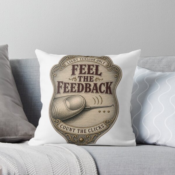 Item preview, Feel The Feedback single pin picking emblem designed and sold by BoosterShop.