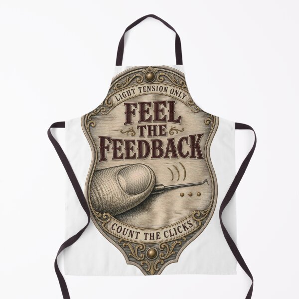 Item preview, Feel The Feedback single pin picking emblem designed and sold by BoosterShop.