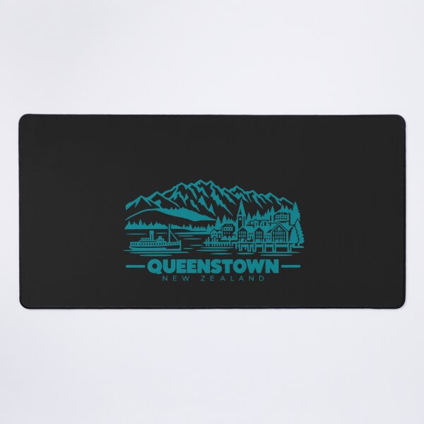 Item preview, Queenstown New Zealand Line Art Travel Poster designed and sold by CMYKStudio.