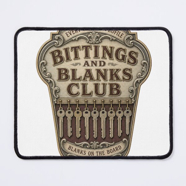 Item preview, Bittings And Blanks Club Key Blank Emblem designed and sold by BoosterShop.