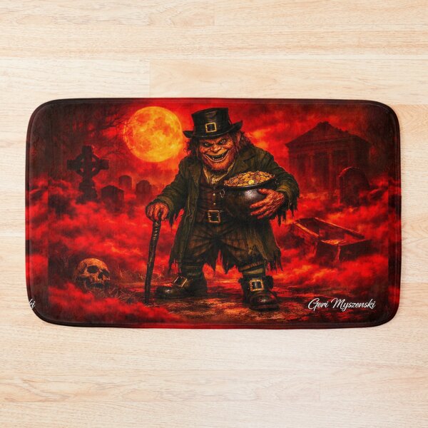 Item preview, Blood Moon Leprechaun – Horror Graveyard Gold designed and sold by The Art Queen Of Michigan .