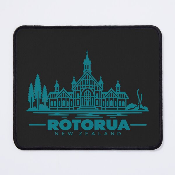 Item preview, Rotorua New Zealand Line Art Travel Poster designed and sold by CMYKStudio.