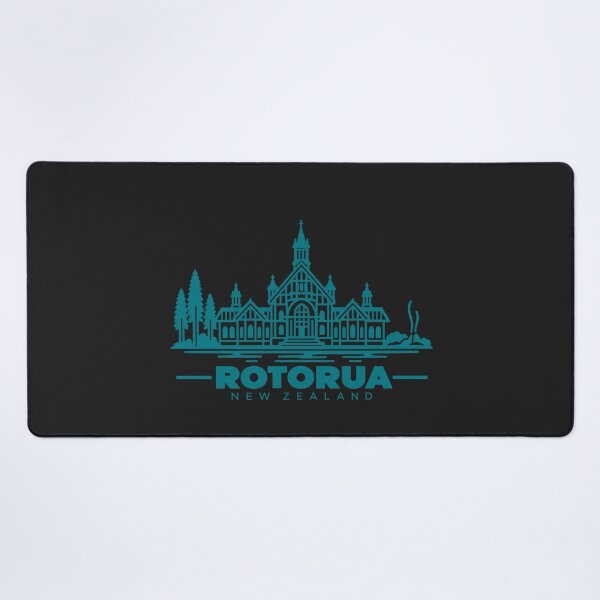Item preview, Rotorua New Zealand Line Art Travel Poster designed and sold by CMYKStudio.
