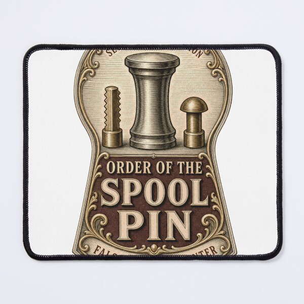 Item preview, Order of the Spool Pin Safety Pin Emblem designed and sold by BoosterShop.