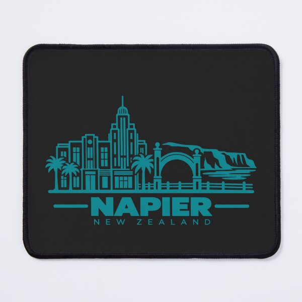 Item preview, Napier New Zealand Line Art Landmark Poster designed and sold by CMYKStudio.