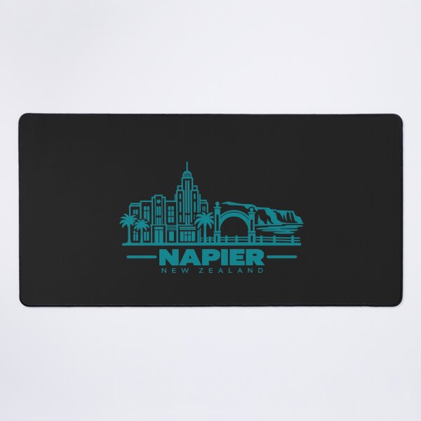 Item preview, Napier New Zealand Line Art Landmark Poster designed and sold by CMYKStudio.