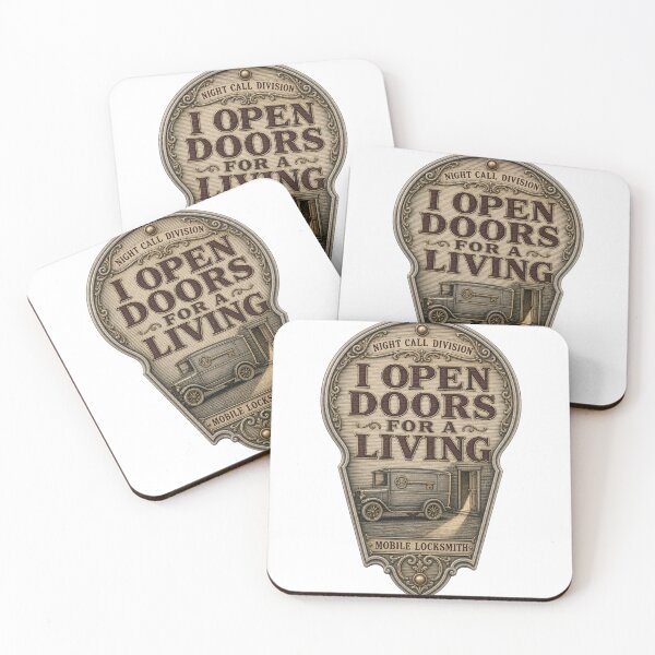 Item preview, I Open Doors For A Living Mobile Locksmith Emblem designed and sold by BoosterShop.