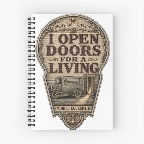 Item preview, I Open Doors For A Living Mobile Locksmith Emblem designed and sold by BoosterShop.
