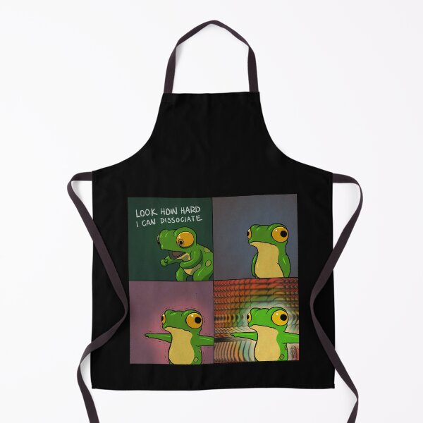 Item preview, Frog Dissociating Dissociation Funny Comic Meme Relatable Animal Asian Art Illustration designed and sold by DingHuArt.