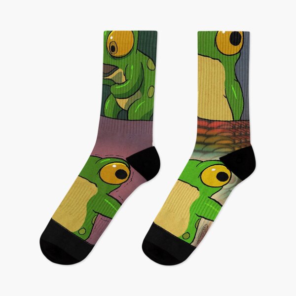 Artikelvorschau, Frosch dissoziiert – Lustiges Comic-Meme – Nachvollziehbare Tierillustration aus Asien entworfen und verkauft von DingHuArt.