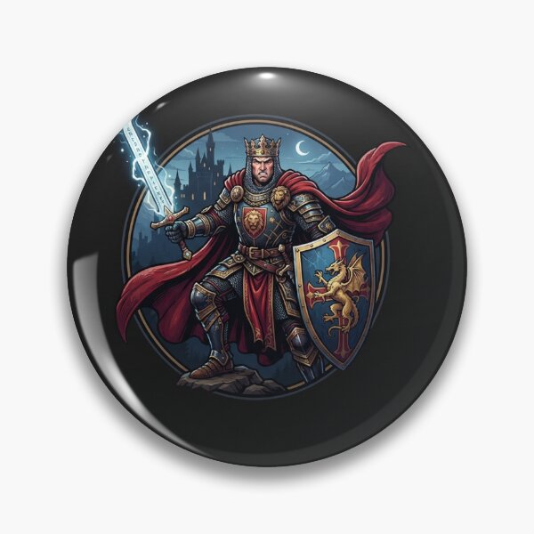 Item preview, King Arthur Medieval Knight with Glowing Sword    designed and sold by Owcomm.