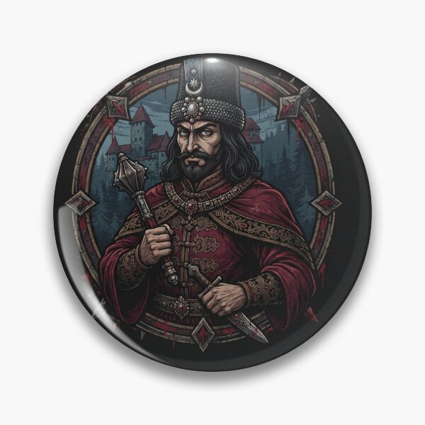Item preview, Vlad the Impaler historical ruler portrait designed and sold by Owcomm.