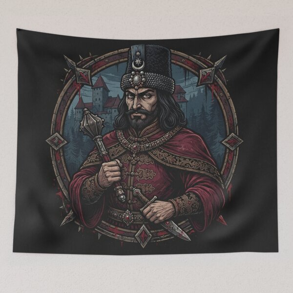 Item preview, Vlad the Impaler historical ruler portrait designed and sold by Owcomm.