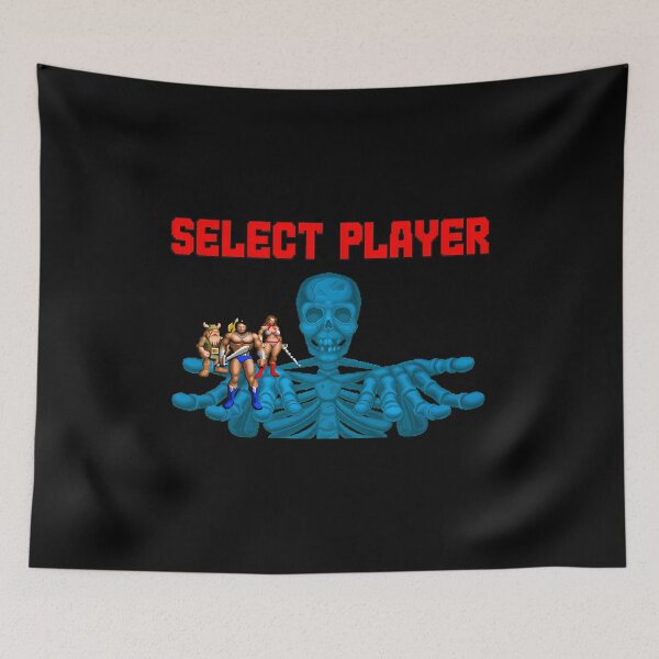 Item preview, Retro Pixel Player Select Skeletal Fighter Art designed and sold by Bloowardi.