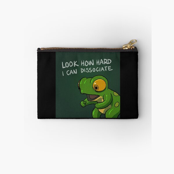Item preview, Frog Dissociating Dissociation Panel 1 Funny Comic Meme Relatable Animal Asian Art Illustration designed and sold by DingHuArt.
