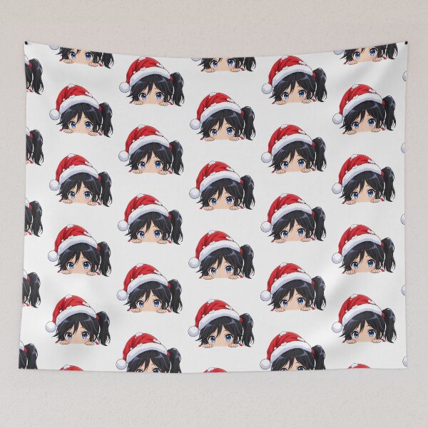 Item preview, Nozomi Kasaki Sound Euphonium Christmas Peeking Chibi designed and sold by mildaclairmo.