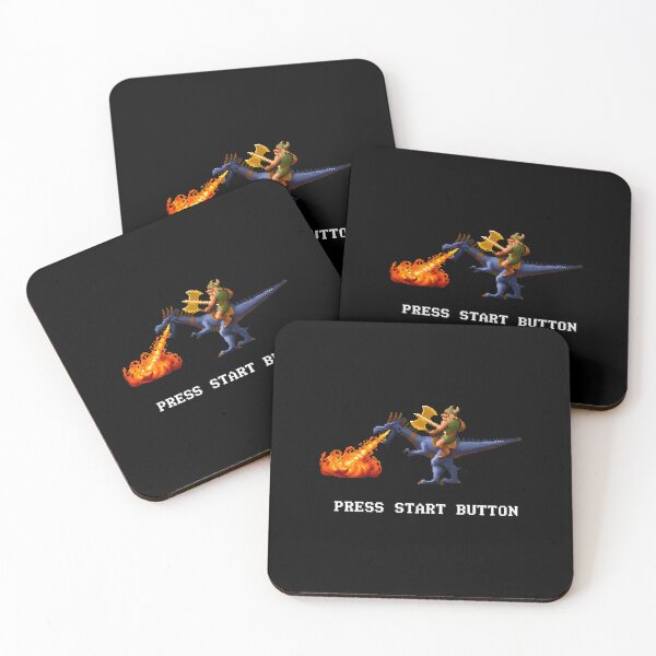 Item preview, Viking Warrior on Fire Dragon Pixel Art designed and sold by Bloowardi.