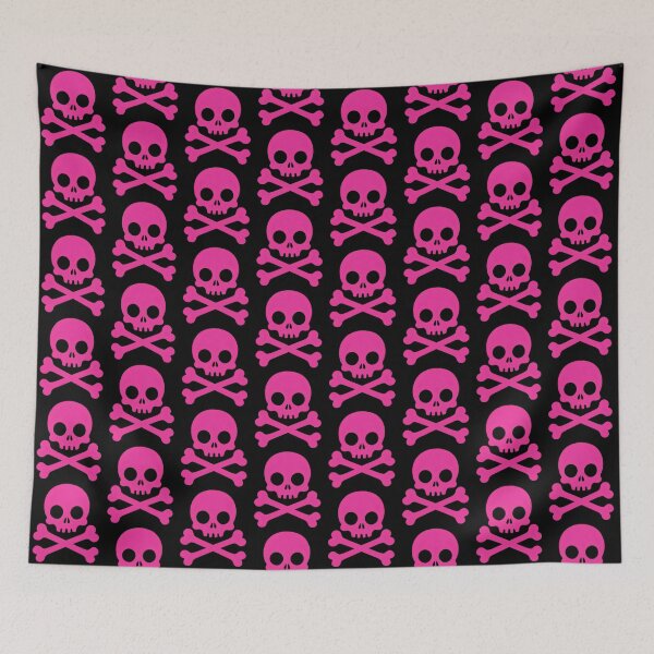 Item preview, Pink Skull and Crossbones  designed and sold by MoonlitNeko.