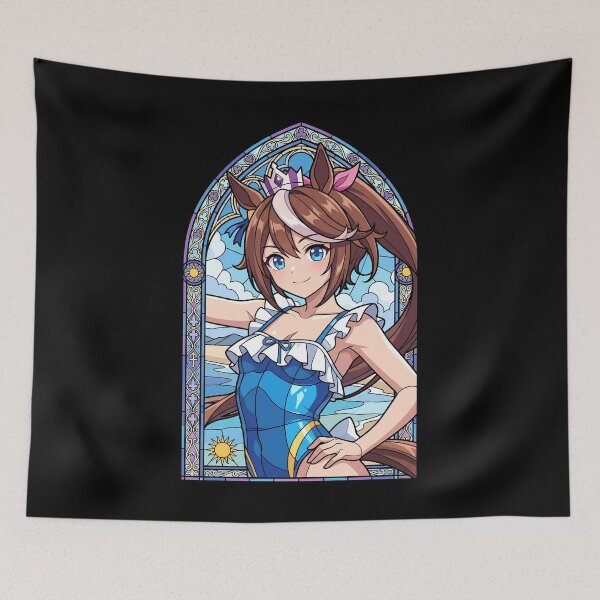 Item preview, Tokai Teio Uma Musume Summer Seaside Stained Glass designed and sold by mildaclairmo.