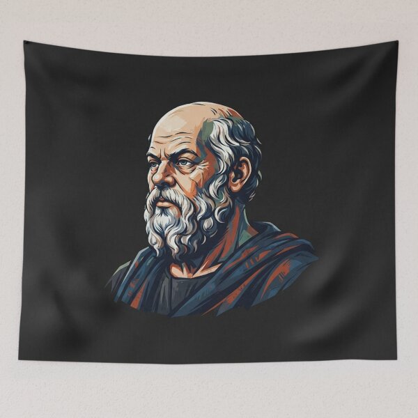Item preview, Socrates Classic Greek Philosopher Portrait Art designed and sold by Owcomm.
