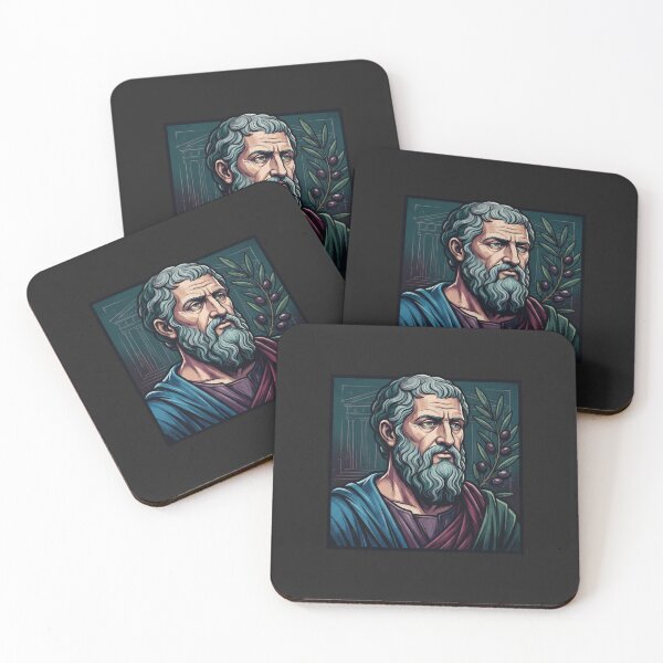 Artikelvorschau, Porträt des antiken griechischen Philosophen Platon entworfen und verkauft von Owcomm.