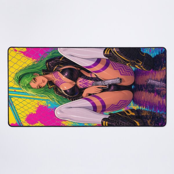 Item preview, Nyx Vex: Neon Street – Cyberpunk Urban Girl designed and sold by JackDraws88.