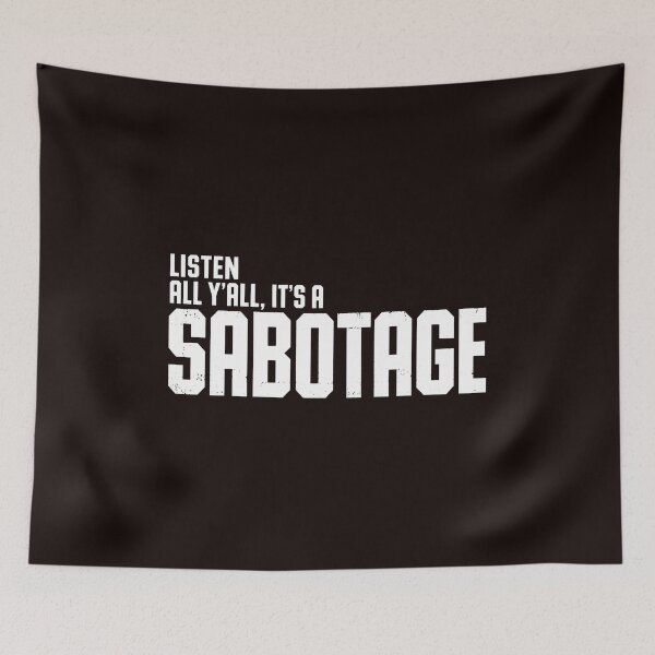 Item preview, Listen All Y'all Sabotage Police Car Retro  designed and sold by FlipStrawSpot.