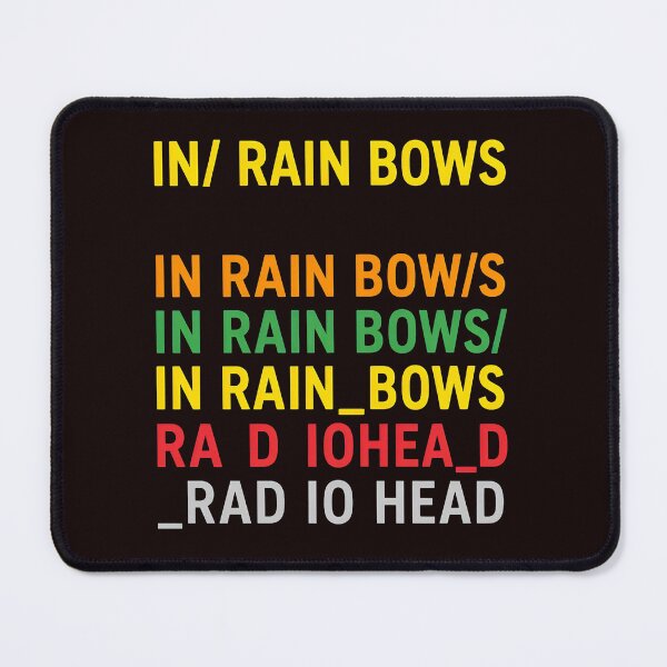 Item preview, Abstract Typography Wordplay "In Rain Bows" "Rad Iohead" designed and sold by FlipStrawSpot.